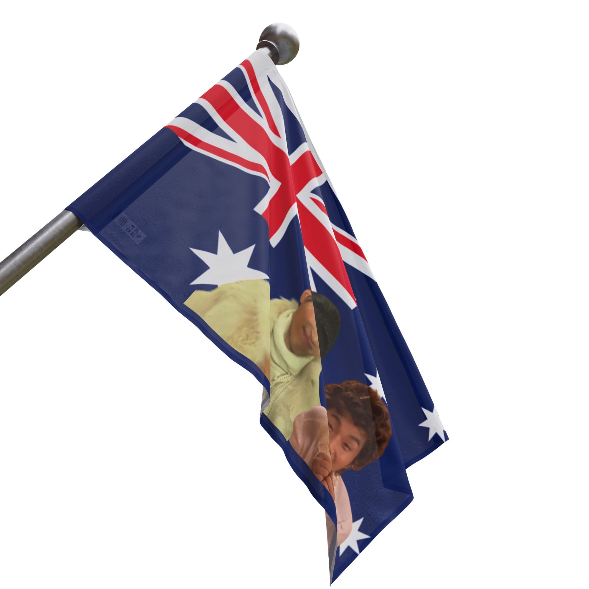 Australian Flag Art Print, Creative Aussie Wall Decor, Unique Gift for Travelers, Australia Day Celebration, Digital Print, Home Decor