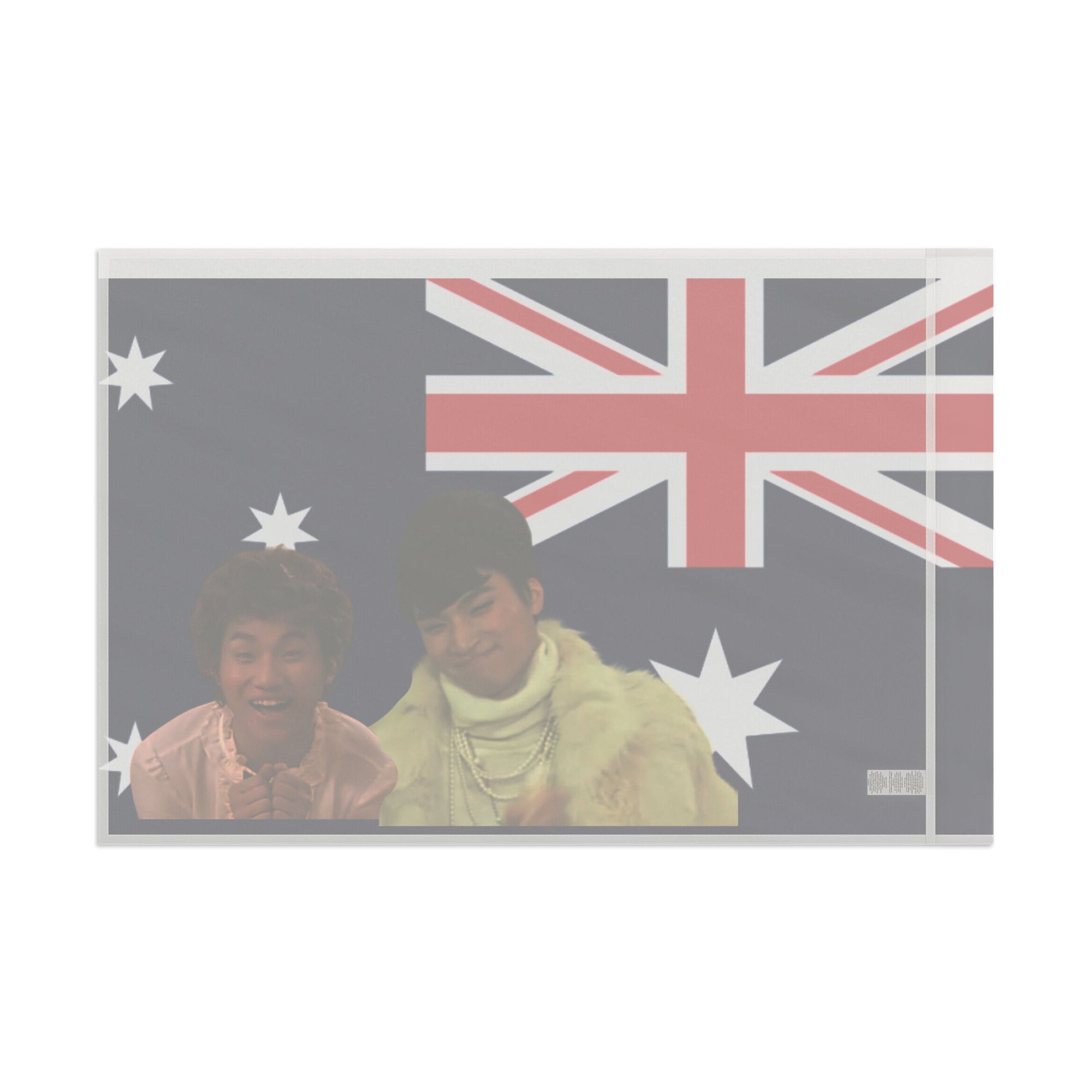 Australian Flag Art Print, Creative Aussie Wall Decor, Unique Gift for Travelers, Australia Day Celebration, Digital Print, Home Decor