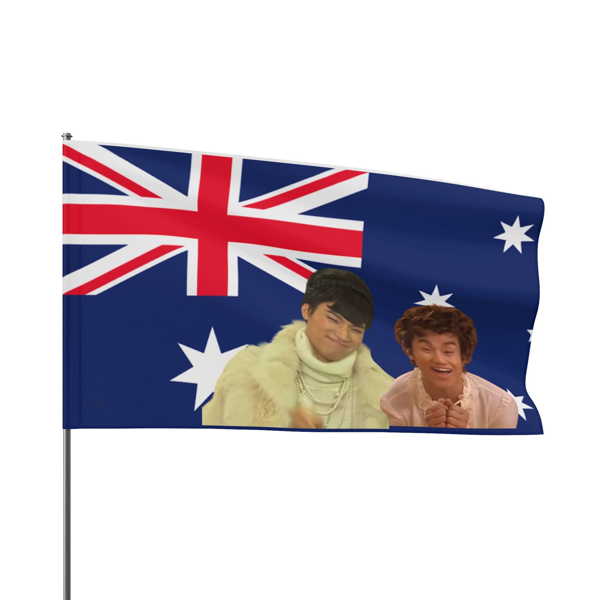 Australian Flag Art Print, Creative Aussie Wall Decor, Unique Gift for Travelers, Australia Day Celebration, Digital Print, Home Decor