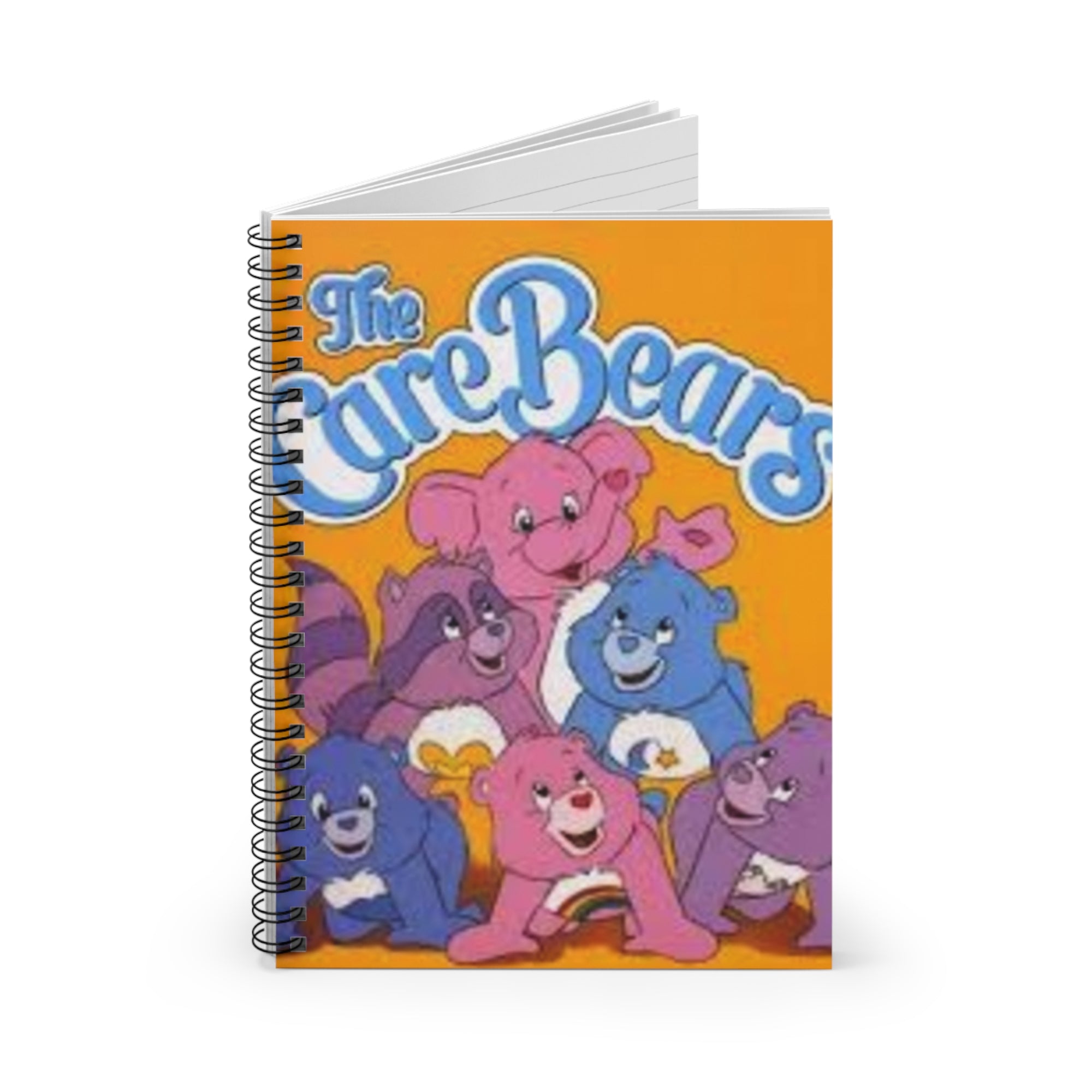 Care Bears Spiral Notebook - Ruled Line, Cute School Supplies, Retro Stationery, Gift for Kids, Journaling, Cute Office Decor