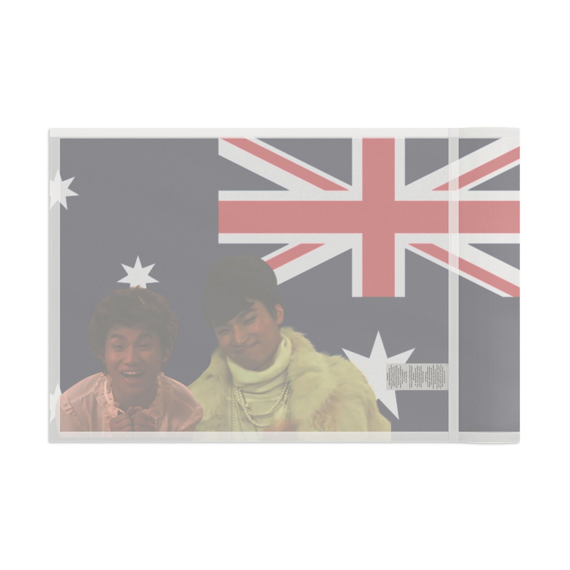 Australian Flag Art Print, Creative Aussie Wall Decor, Unique Gift for Travelers, Australia Day Celebration, Digital Print, Home Decor