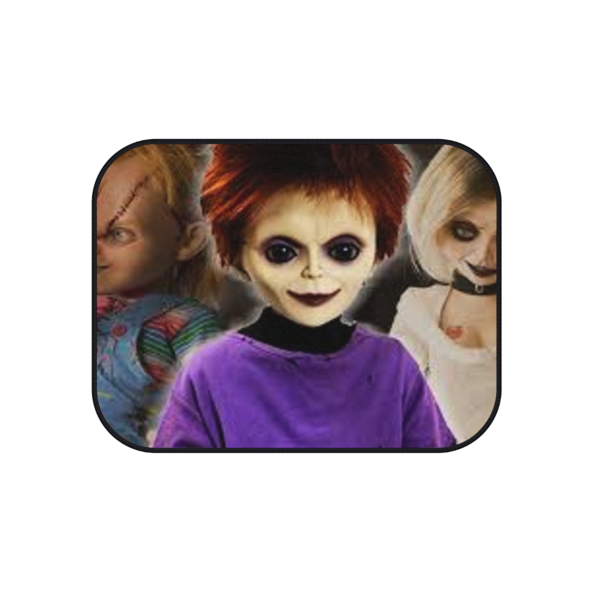 Chucky Car Mats Set - Horror Themed Floor Mats for Fans, Halloween Decor, Unique Gift for Horror Lovers, Car Accessories, Movie Memorabilia