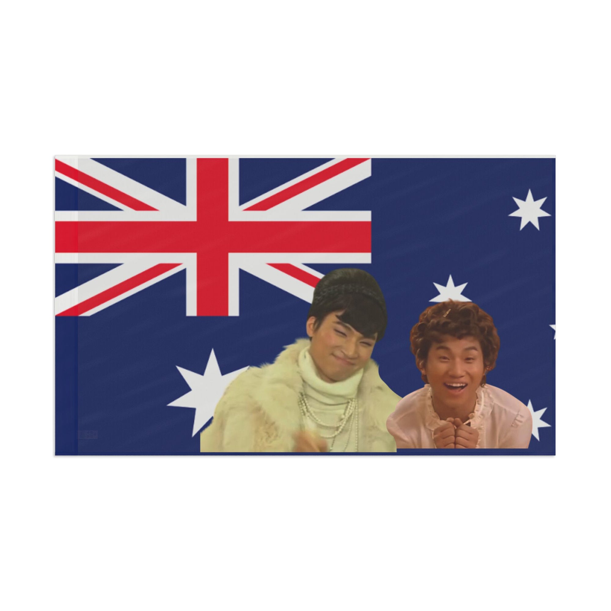 Australian Flag Art Print, Creative Aussie Wall Decor, Unique Gift for Travelers, Australia Day Celebration, Digital Print, Home Decor