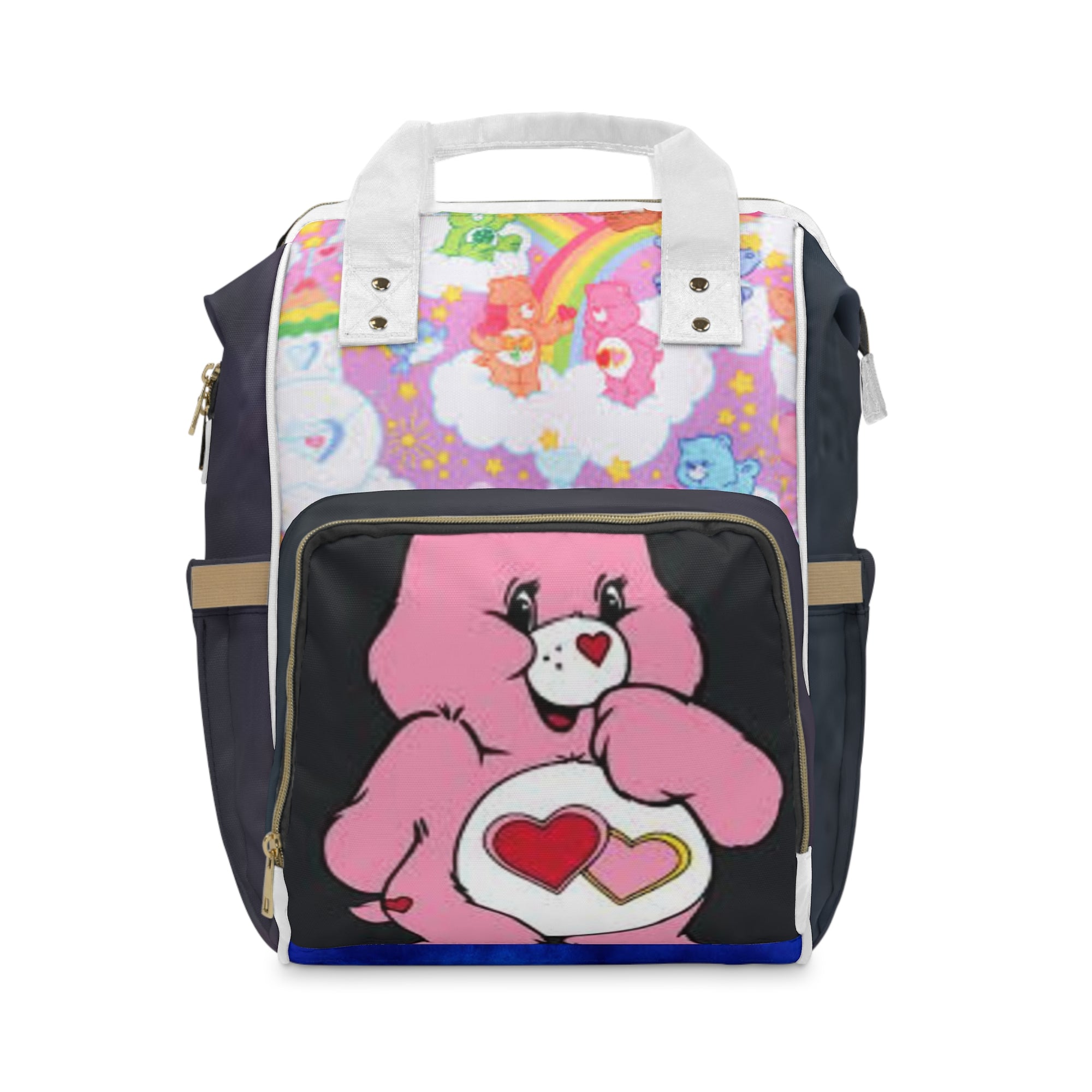 Care Bear Multifunctional Diaper Backpack, Baby Bag, Toddler Backpack, Gifts for New Moms, Rainbow Diaper Bag, Cute Baby Accessories