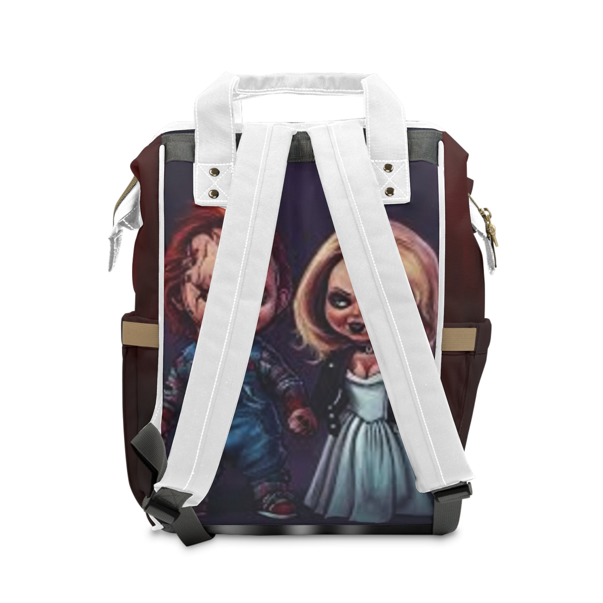 Chucky Horror Multifunctional Diaper Backpack, Fun Baby Bag, Spooky Baby Shower Gift, Unique Diaper Bag, Halloween-Inspired Backpack