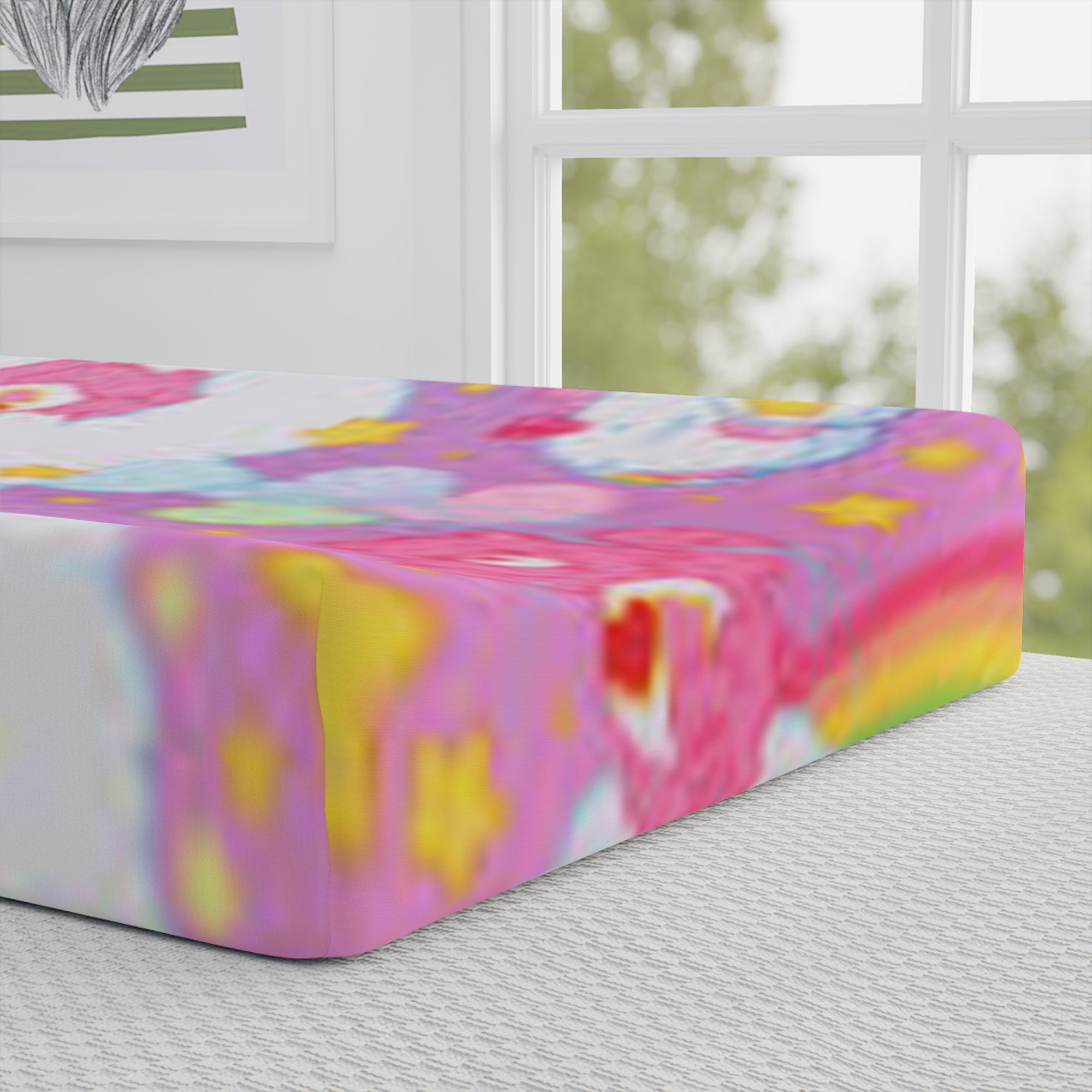 Colorful Baby Changing Pad Cover - Cute Animal Design, Baby Shower Gift, Nursery Decor, Gender Neutral, Playful Baby Accessories