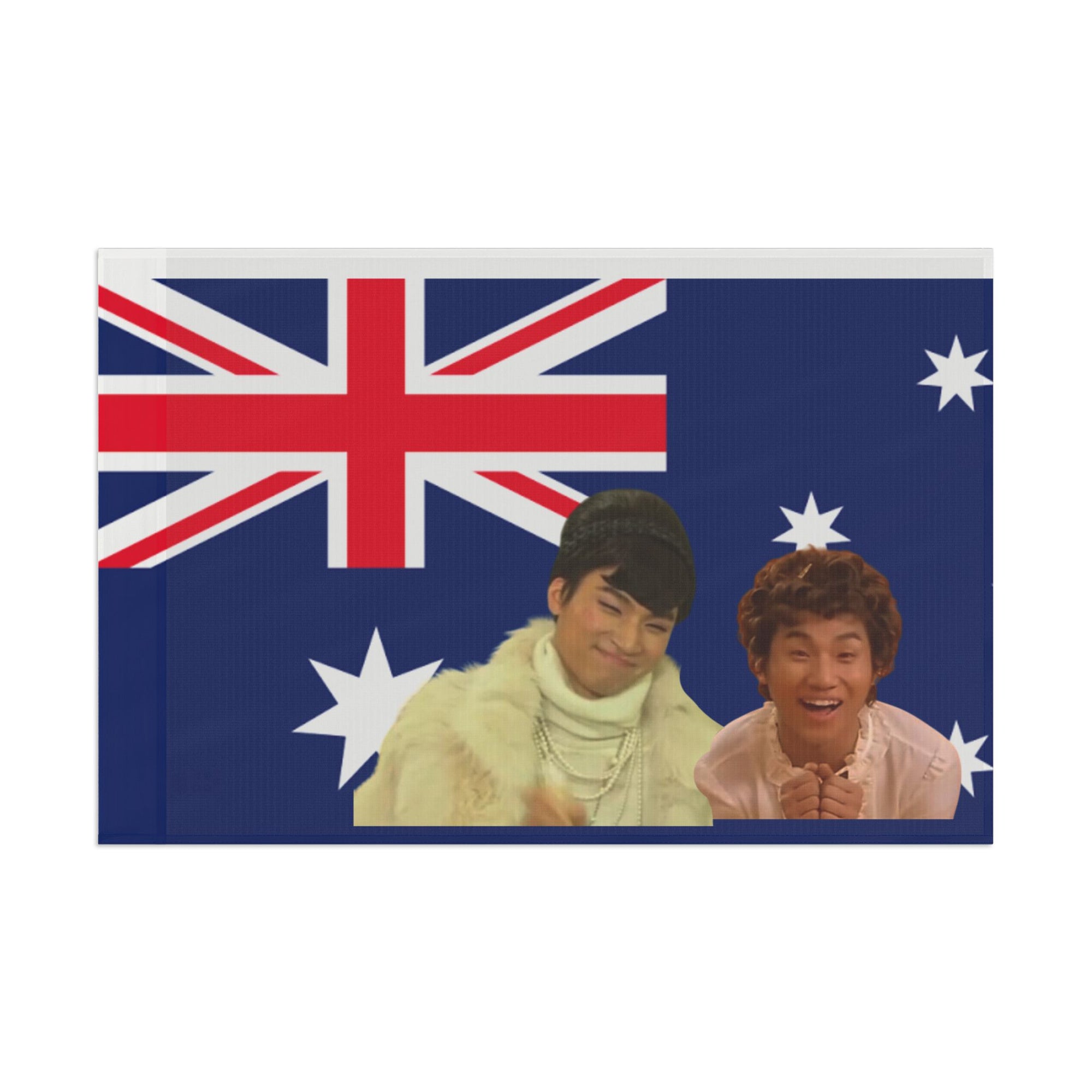 Australian Flag Art Print, Creative Aussie Wall Decor, Unique Gift for Travelers, Australia Day Celebration, Digital Print, Home Decor