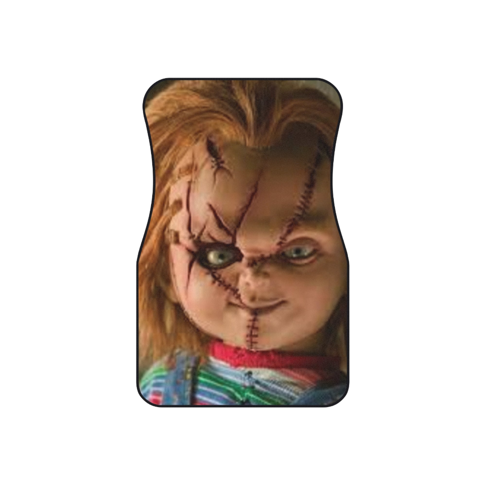 Chucky Car Mats Set - Horror Themed Floor Mats for Fans, Halloween Decor, Unique Gift for Horror Lovers, Car Accessories, Movie Memorabilia