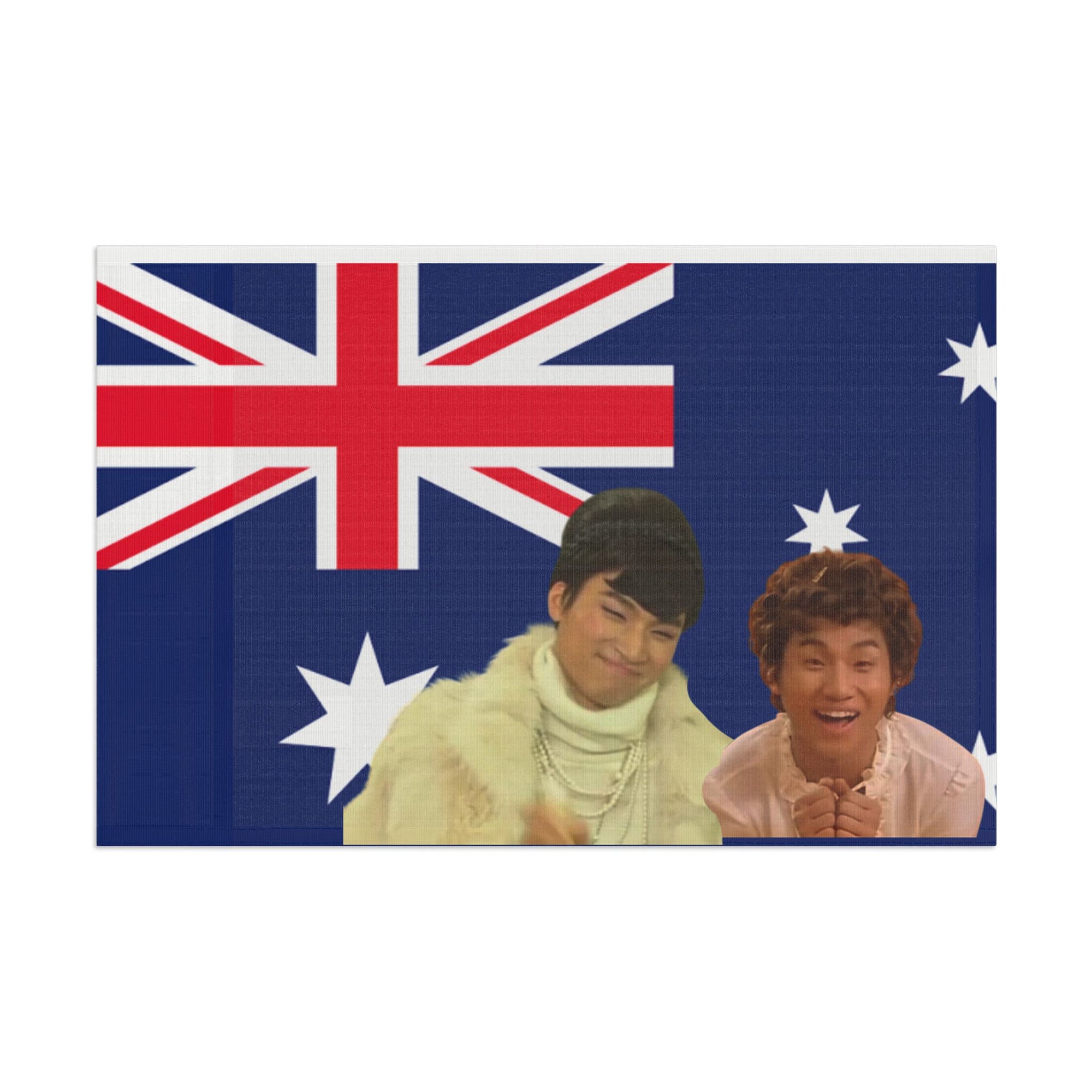 Australian Flag Art Print, Creative Aussie Wall Decor, Unique Gift for Travelers, Australia Day Celebration, Digital Print, Home Decor