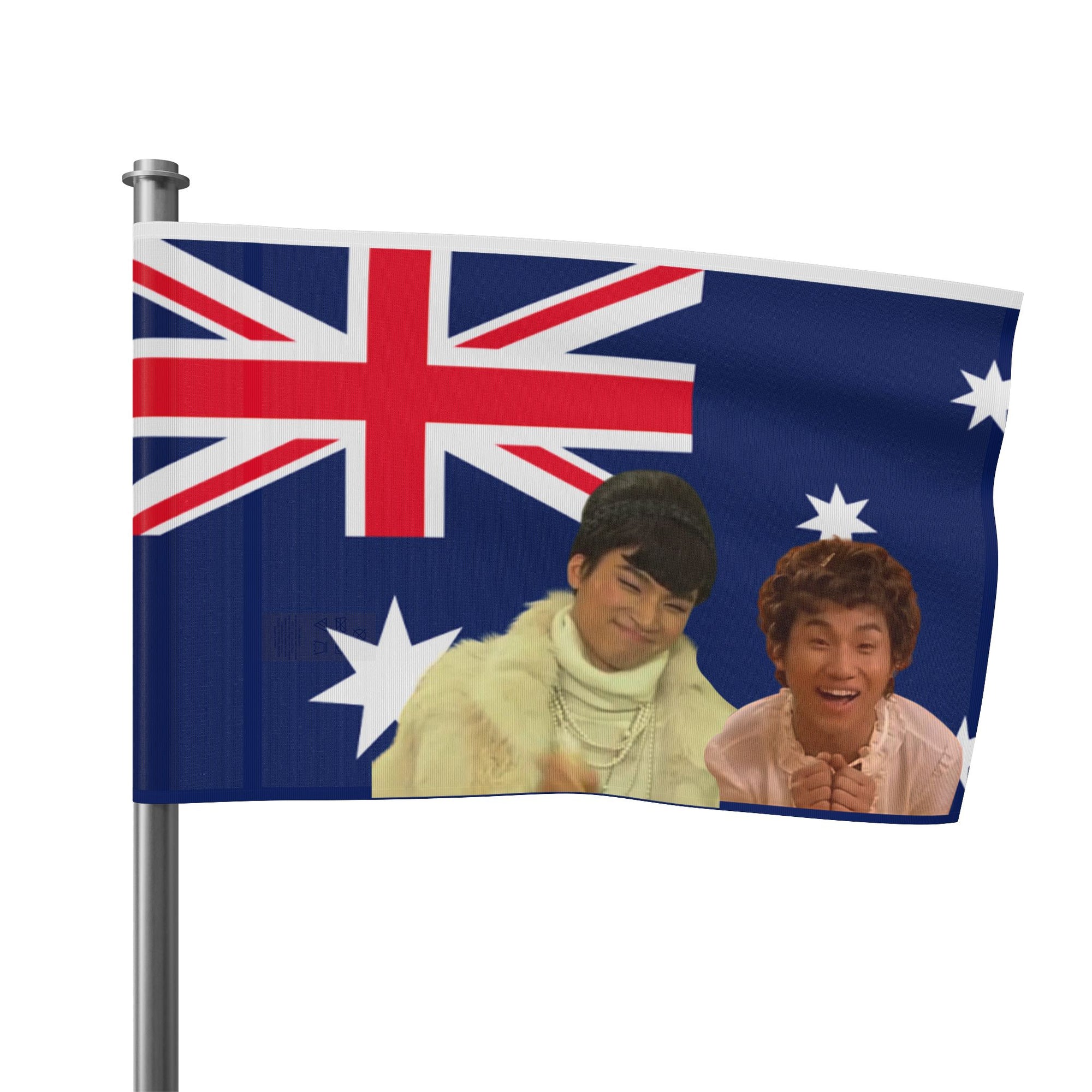 Australian Flag Art Print, Creative Aussie Wall Decor, Unique Gift for Travelers, Australia Day Celebration, Digital Print, Home Decor