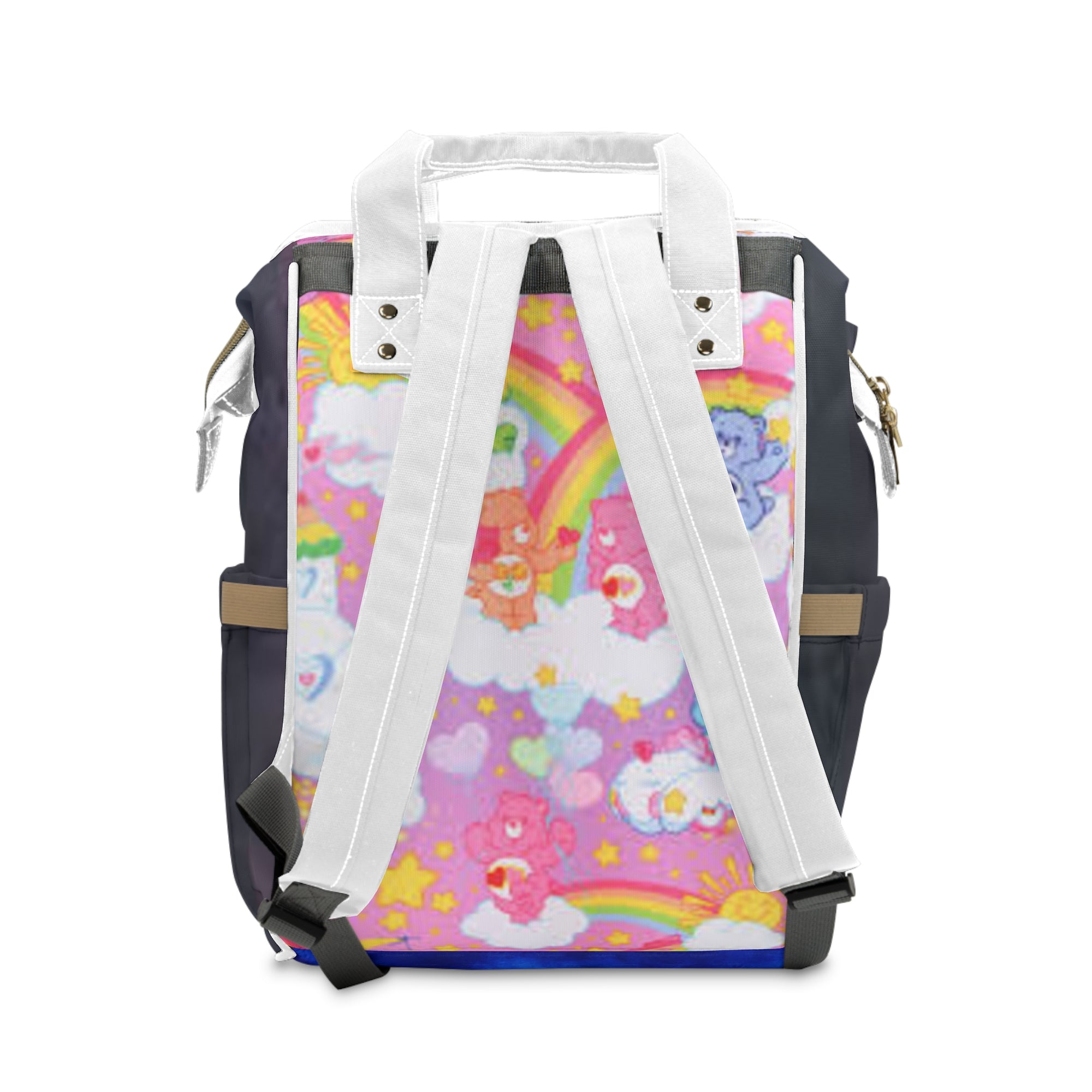 Care Bear Multifunctional Diaper Backpack, Baby Bag, Toddler Backpack, Gifts for New Moms, Rainbow Diaper Bag, Cute Baby Accessories