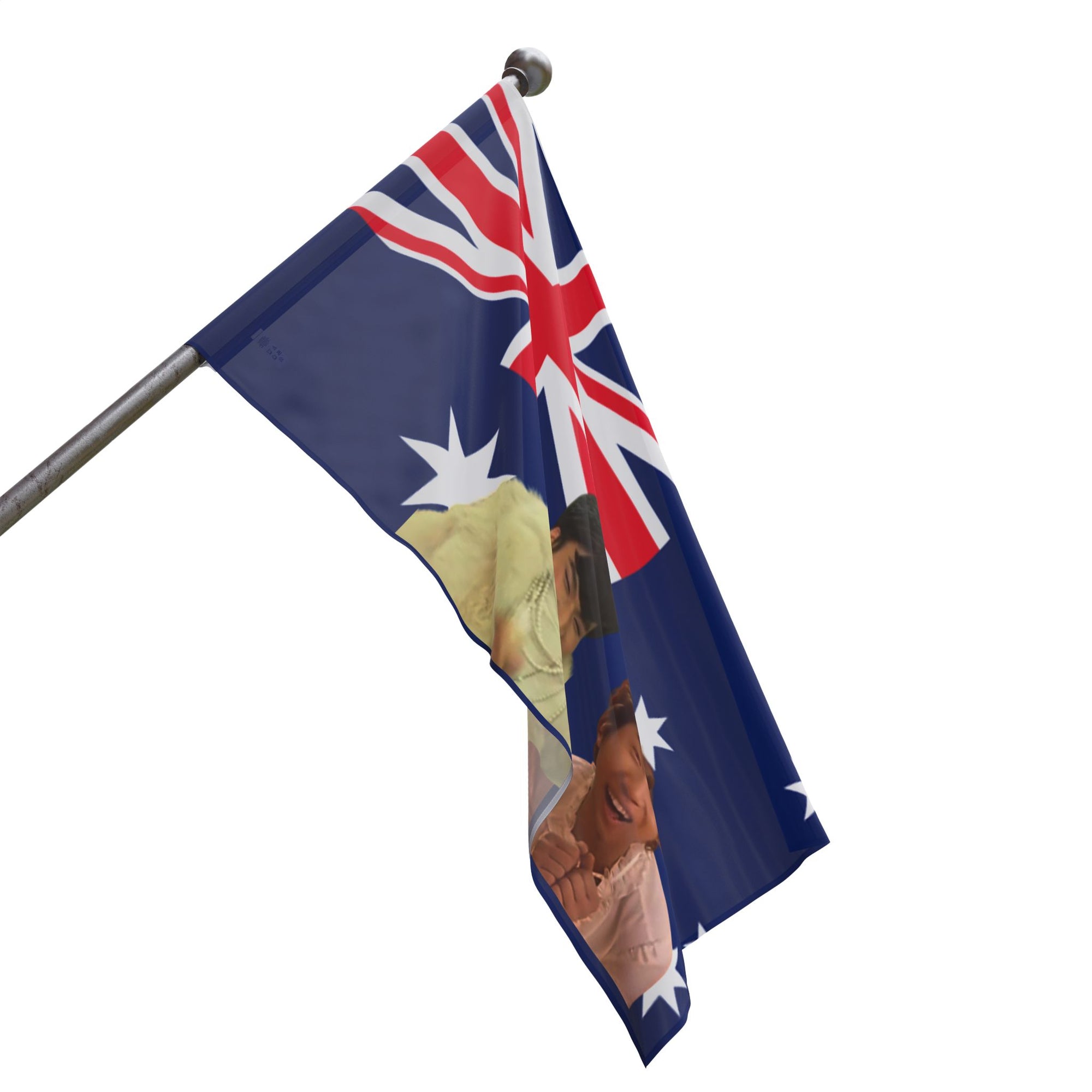Australian Flag Art Print, Creative Aussie Wall Decor, Unique Gift for Travelers, Australia Day Celebration, Digital Print, Home Decor